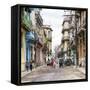 Cuba Fuerte Collection SQ - Street Scene Havana II-Philippe Hugonnard-Framed Stretched Canvas