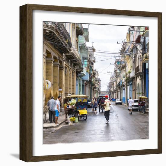 Cuba Fuerte Collection SQ - Street Scene Havana-Philippe Hugonnard-Framed Photographic Print