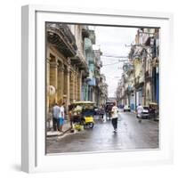 Cuba Fuerte Collection SQ - Street Scene Havana-Philippe Hugonnard-Framed Photographic Print