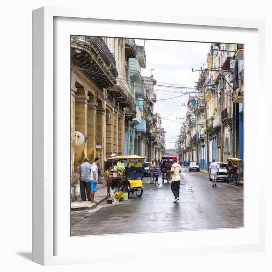 Cuba Fuerte Collection SQ - Street Scene Havana-Philippe Hugonnard-Framed Photographic Print