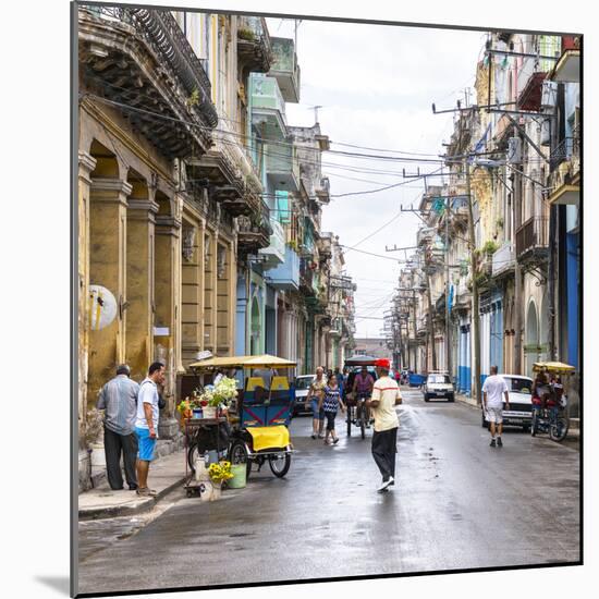 Cuba Fuerte Collection SQ - Street Scene Havana-Philippe Hugonnard-Mounted Photographic Print