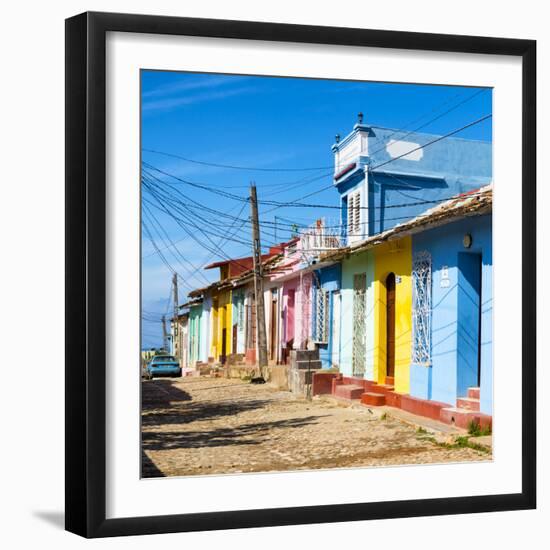 Cuba Fuerte Collection SQ - Trinidad Colorful Street Scene-Philippe Hugonnard-Framed Photographic Print