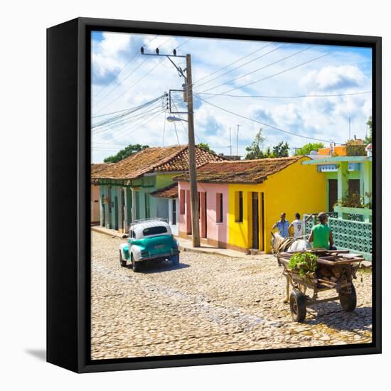 Cuba Fuerte Collection SQ - Trinidad Street Scene II-Philippe Hugonnard-Framed Stretched Canvas