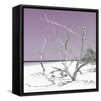 Cuba Fuerte Collection SQ - Tropical Beach Nature - Pastel Plum-Philippe Hugonnard-Framed Stretched Canvas