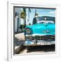 Cuba Fuerte Collection SQ - Turquoise Chevy-Philippe Hugonnard-Framed Photographic Print