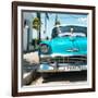 Cuba Fuerte Collection SQ - Turquoise Chevy-Philippe Hugonnard-Framed Photographic Print