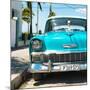 Cuba Fuerte Collection SQ - Turquoise Chevy-Philippe Hugonnard-Mounted Photographic Print