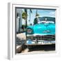 Cuba Fuerte Collection SQ - Turquoise Chevy-Philippe Hugonnard-Framed Photographic Print