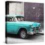 Cuba Fuerte Collection SQ - Turquoise Chevy-Philippe Hugonnard-Stretched Canvas