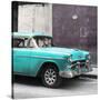 Cuba Fuerte Collection SQ - Turquoise Chevy-Philippe Hugonnard-Stretched Canvas