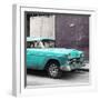 Cuba Fuerte Collection SQ - Turquoise Chevy-Philippe Hugonnard-Framed Photographic Print