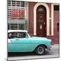 Cuba Fuerte Collection SQ - Turquoise Classic Car in Havana-Philippe Hugonnard-Mounted Photographic Print