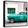 Cuba Fuerte Collection SQ - Turquoise Pontiac 1953 Original Classic Car-Philippe Hugonnard-Framed Stretched Canvas