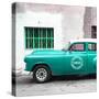 Cuba Fuerte Collection SQ - Turquoise Pontiac 1953 Original Classic Car-Philippe Hugonnard-Stretched Canvas