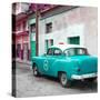 Cuba Fuerte Collection SQ - Turquoise Taxi Pontiac 1953-Philippe Hugonnard-Stretched Canvas