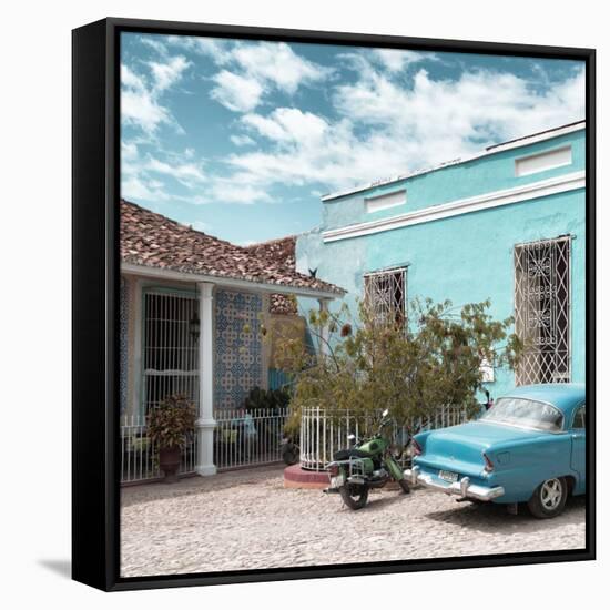 Cuba Fuerte Collection SQ - Turquoise Trinidad-Philippe Hugonnard-Framed Stretched Canvas