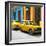 Cuba Fuerte Collection SQ - Two Yellow Cars in Havana-Philippe Hugonnard-Framed Photographic Print