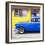 Cuba Fuerte Collection SQ - Vintage Cuban Blue Car-Philippe Hugonnard-Framed Photographic Print