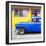 Cuba Fuerte Collection SQ - Vintage Cuban Blue Car-Philippe Hugonnard-Framed Photographic Print