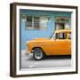 Cuba Fuerte Collection SQ - Vintage Cuban Orange Car-Philippe Hugonnard-Framed Photographic Print