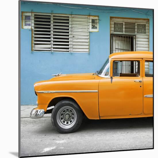 Cuba Fuerte Collection SQ - Vintage Cuban Orange Car-Philippe Hugonnard-Mounted Photographic Print