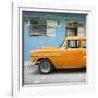 Cuba Fuerte Collection SQ - Vintage Cuban Orange Car-Philippe Hugonnard-Framed Photographic Print