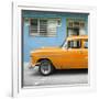 Cuba Fuerte Collection SQ - Vintage Cuban Orange Car-Philippe Hugonnard-Framed Photographic Print