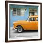Cuba Fuerte Collection SQ - Vintage Cuban Orange Car-Philippe Hugonnard-Framed Photographic Print