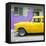 Cuba Fuerte Collection SQ - Vintage Cuban Yellow Car-Philippe Hugonnard-Framed Stretched Canvas