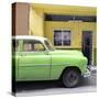 Cuba Fuerte Collection SQ - Vintage Green Car of Havana-Philippe Hugonnard-Stretched Canvas