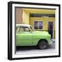 Cuba Fuerte Collection SQ - Vintage Green Car of Havana-Philippe Hugonnard-Framed Photographic Print