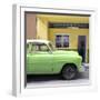 Cuba Fuerte Collection SQ - Vintage Green Car of Havana-Philippe Hugonnard-Framed Photographic Print