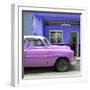 Cuba Fuerte Collection SQ - Vintage Hot Pink Car of Havana-Philippe Hugonnard-Framed Photographic Print