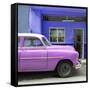 Cuba Fuerte Collection SQ - Vintage Hot Pink Car of Havana-Philippe Hugonnard-Framed Stretched Canvas