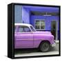 Cuba Fuerte Collection SQ - Vintage Hot Pink Car of Havana-Philippe Hugonnard-Framed Stretched Canvas
