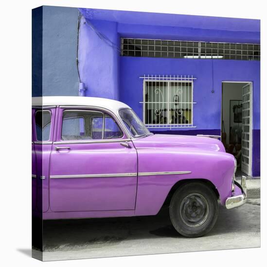 Cuba Fuerte Collection SQ - Vintage Hot Pink Car of Havana-Philippe Hugonnard-Stretched Canvas