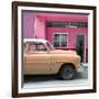 Cuba Fuerte Collection SQ - Vintage Orange Car of Havana-Philippe Hugonnard-Framed Photographic Print