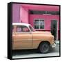 Cuba Fuerte Collection SQ - Vintage Orange Car of Havana-Philippe Hugonnard-Framed Stretched Canvas