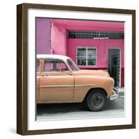 Cuba Fuerte Collection SQ - Vintage Orange Car of Havana-Philippe Hugonnard-Framed Photographic Print