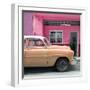 Cuba Fuerte Collection SQ - Vintage Orange Car of Havana-Philippe Hugonnard-Framed Photographic Print