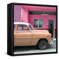 Cuba Fuerte Collection SQ - Vintage Orange Car of Havana-Philippe Hugonnard-Framed Stretched Canvas