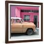 Cuba Fuerte Collection SQ - Vintage Orange Car of Havana-Philippe Hugonnard-Framed Photographic Print