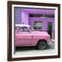 Cuba Fuerte Collection SQ - Vintage Pink Car of Havana-Philippe Hugonnard-Framed Photographic Print