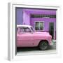 Cuba Fuerte Collection SQ - Vintage Pink Car of Havana-Philippe Hugonnard-Framed Photographic Print