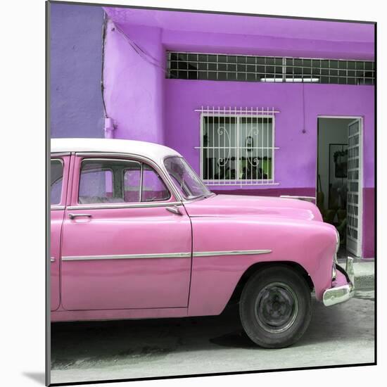 Cuba Fuerte Collection SQ - Vintage Pink Car of Havana-Philippe Hugonnard-Mounted Photographic Print