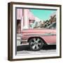 Cuba Fuerte Collection SQ - Vintage Pink Car-Philippe Hugonnard-Framed Photographic Print