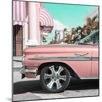 Cuba Fuerte Collection SQ - Vintage Pink Car-Philippe Hugonnard-Mounted Photographic Print
