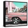 Cuba Fuerte Collection SQ - Vintage Pink Car-Philippe Hugonnard-Framed Stretched Canvas