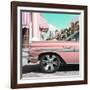 Cuba Fuerte Collection SQ - Vintage Pink Car-Philippe Hugonnard-Framed Photographic Print