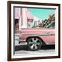 Cuba Fuerte Collection SQ - Vintage Pink Car-Philippe Hugonnard-Framed Photographic Print